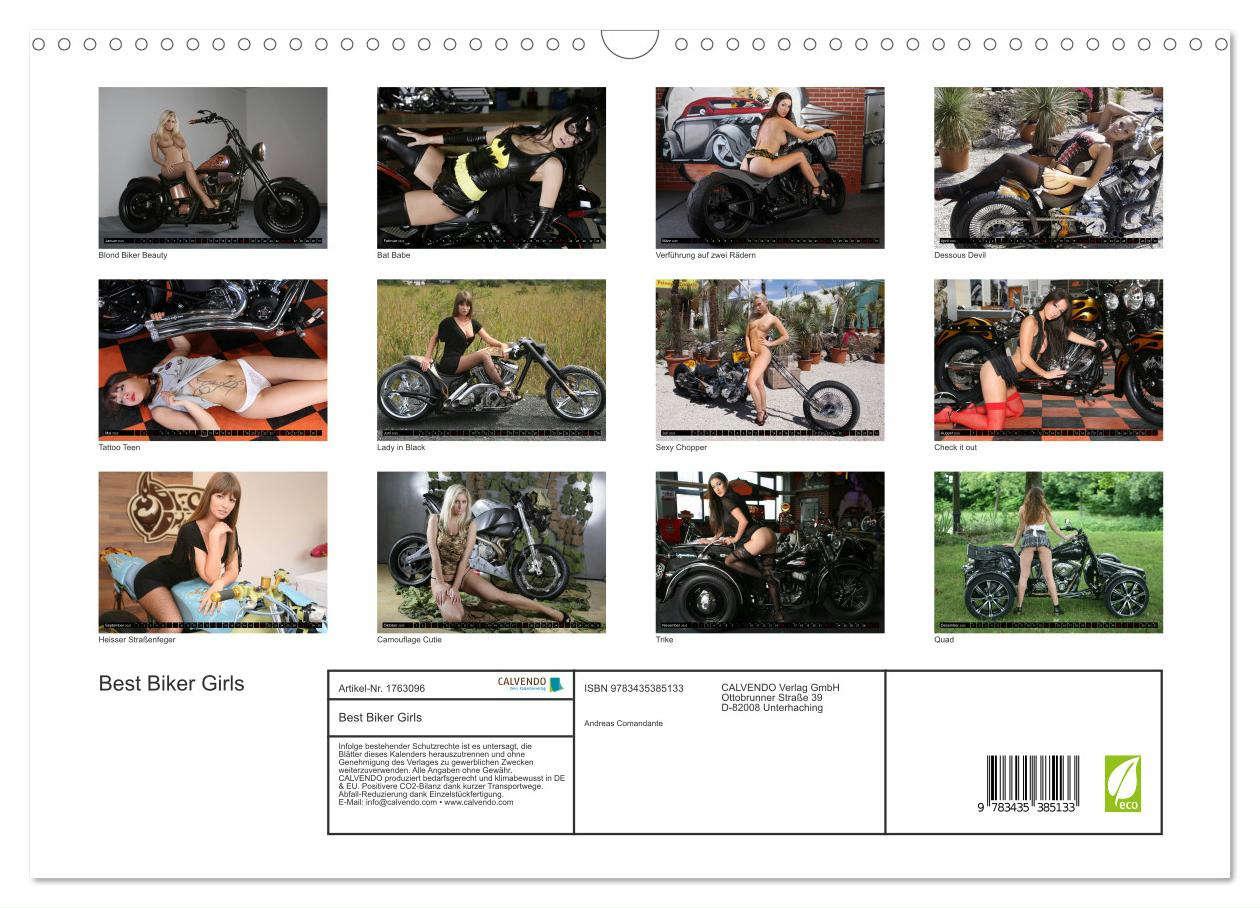 Bild: 9783435385133 | Best Biker Girls (Wandkalender 2025 DIN A3 quer), CALVENDO...