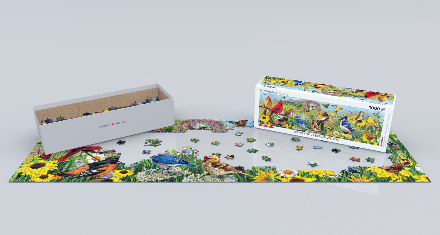 Bild: 628136653381 | Vögel im Garten (Puzzle) | Spiel | In Spielebox | 2021 | Eurographics