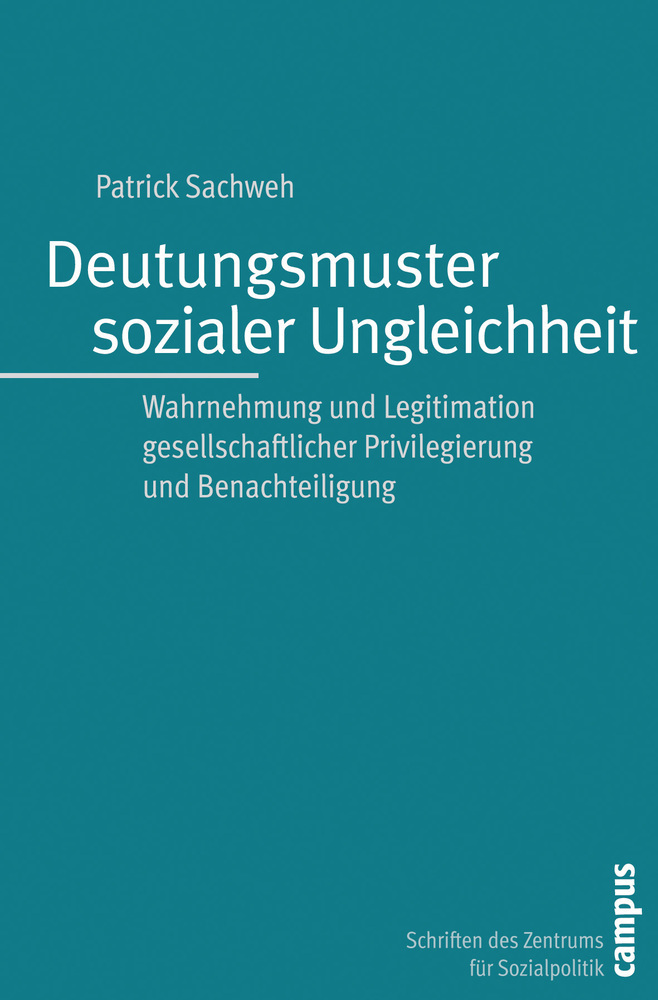 Cover: 9783593391182 | Deutungsmuster sozialer Ungleichheit | Patrick Sachweh | Taschenbuch