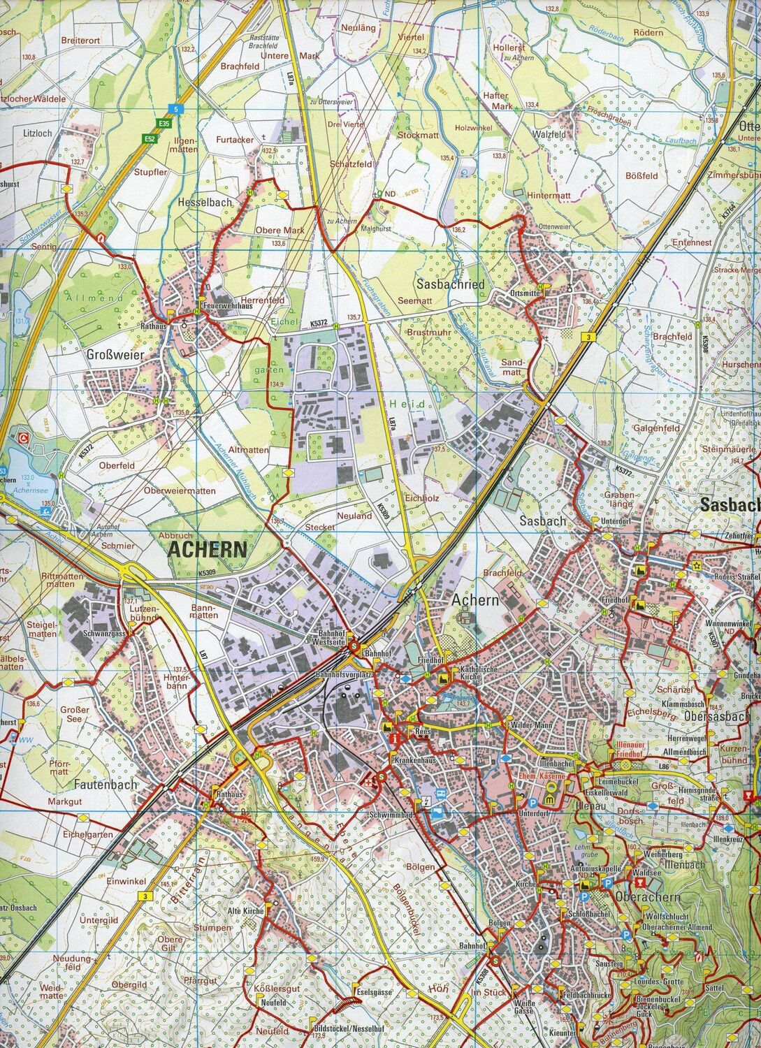 Bild: 9783863984601 | W234 Wanderkarte 1:25 000 Achern | Renchtal, Hornisgrinde | LGL | 2 S.