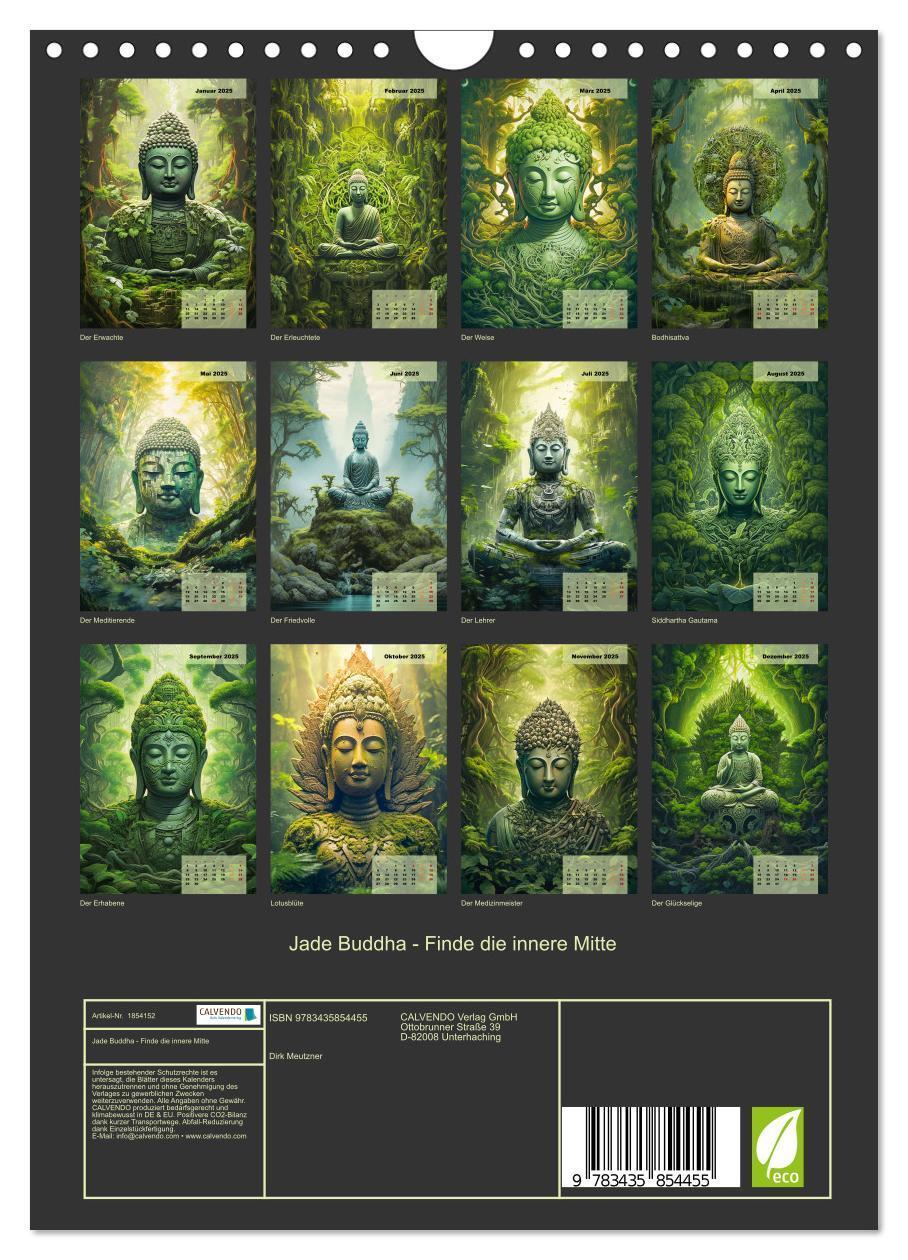 Bild: 9783435854455 | Jade Buddha - Finde die innere Mitte (Wandkalender 2025 DIN A4...