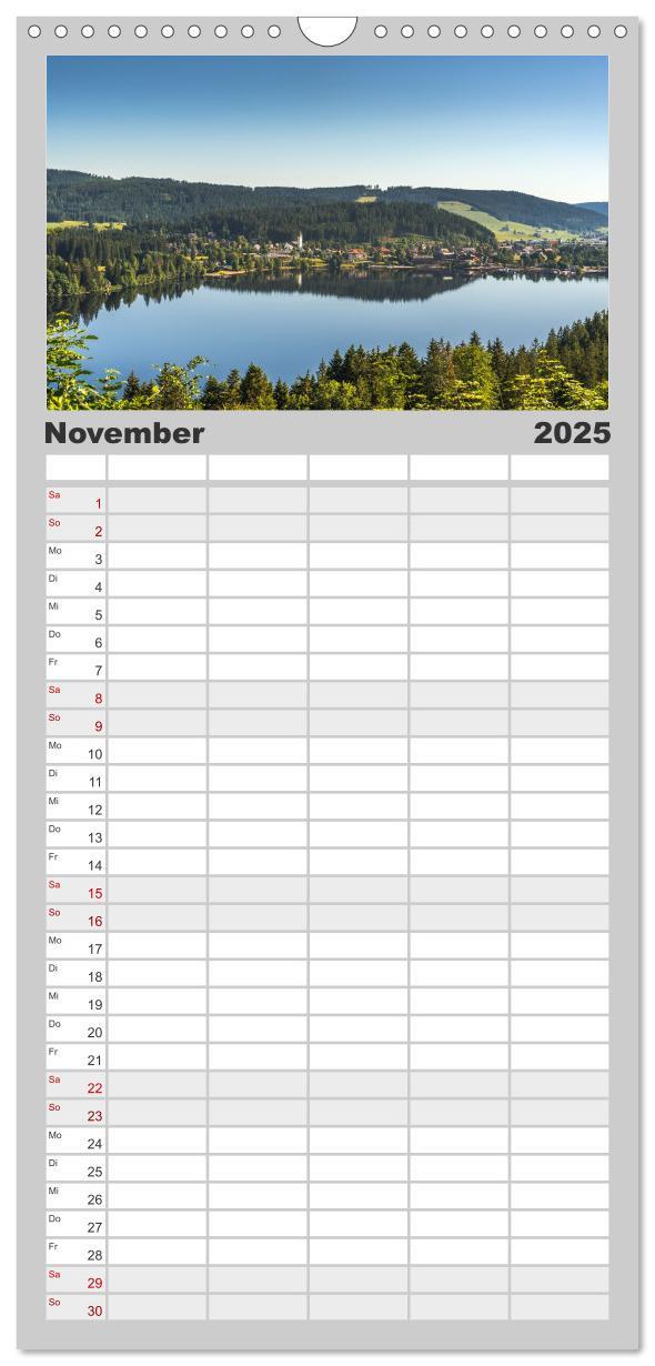 Bild: 9783457192870 | Familienplaner 2025 - Schwarzwald mit 5 Spalten (Wandkalender, 21 x...