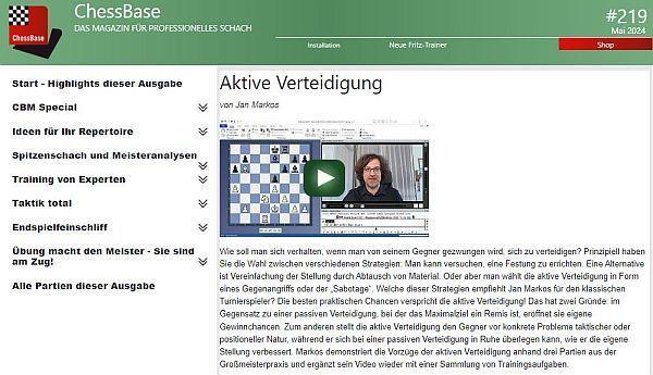 Bild: 9783866819641 | ChessBase Magazin # 219 (Mai / Juni 2024) | ChessBase GmbH | DVD-ROM