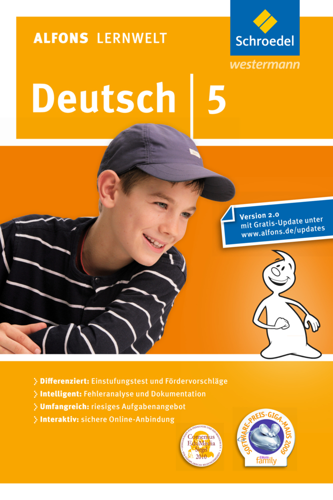 Cover: 9783507602755 | Alfons Lernwelt Lernsoftware Deutsch - aktuelle Ausgabe, DVD-ROM