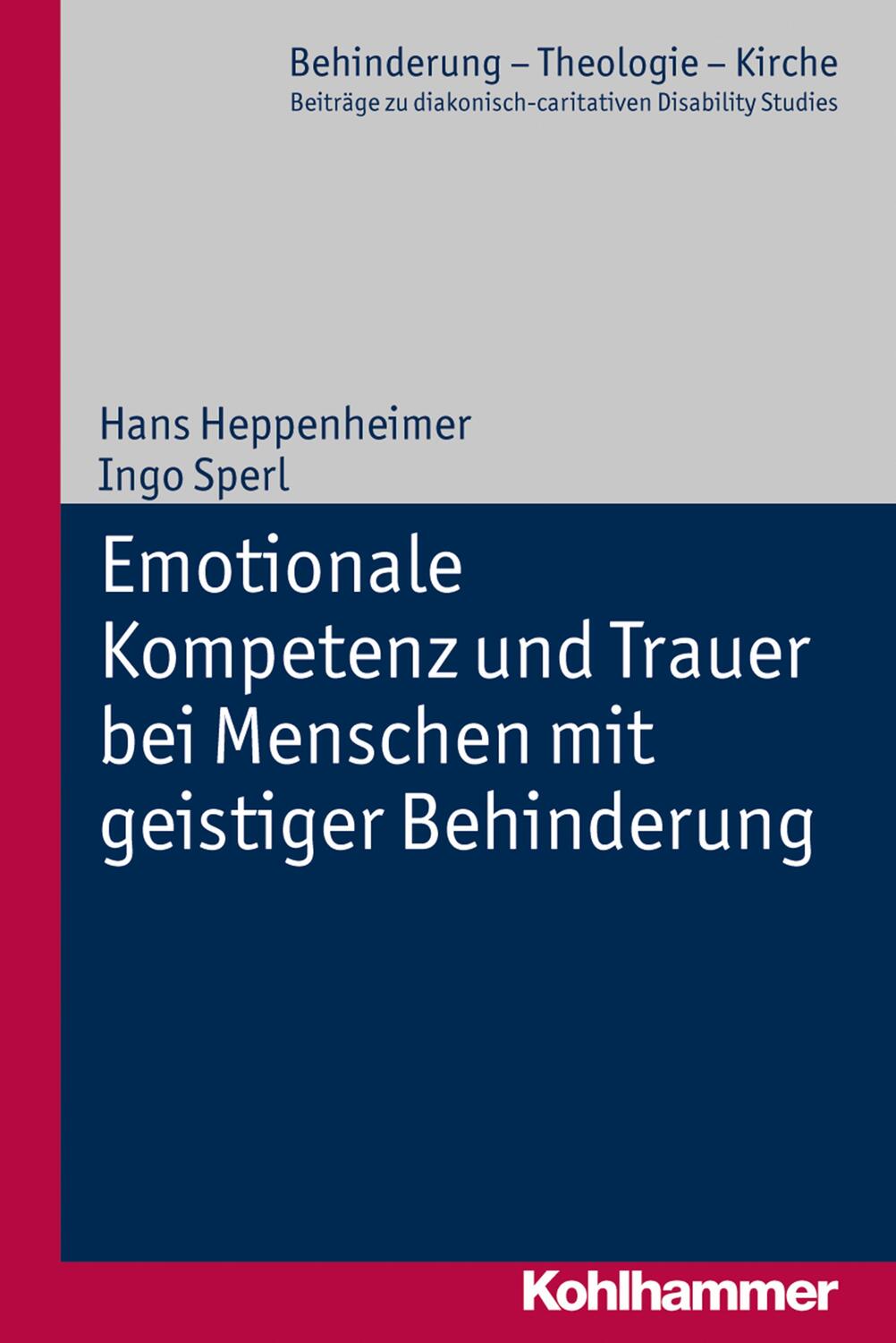 Cover: 9783170220294 | Emotionale Kompetenz und Trauer bei Menschen mit geistiger Behinderung