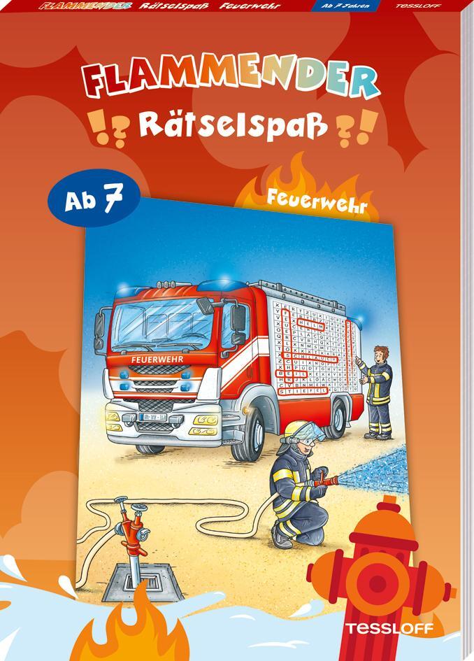 Cover: 9783788645359 | Flammender Rätselspaß. Feuerwehr | Rätseln für Kinder ab 7 Jahren