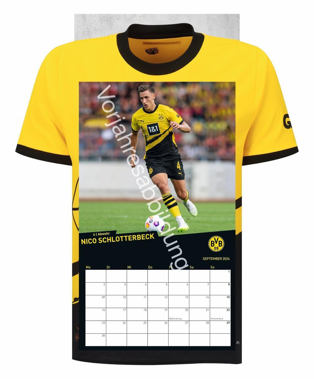 Bild: 9783756405442 | BVB Trikotkalender 2025 | Heye | Kalender | Bundesliga Kalender Heye