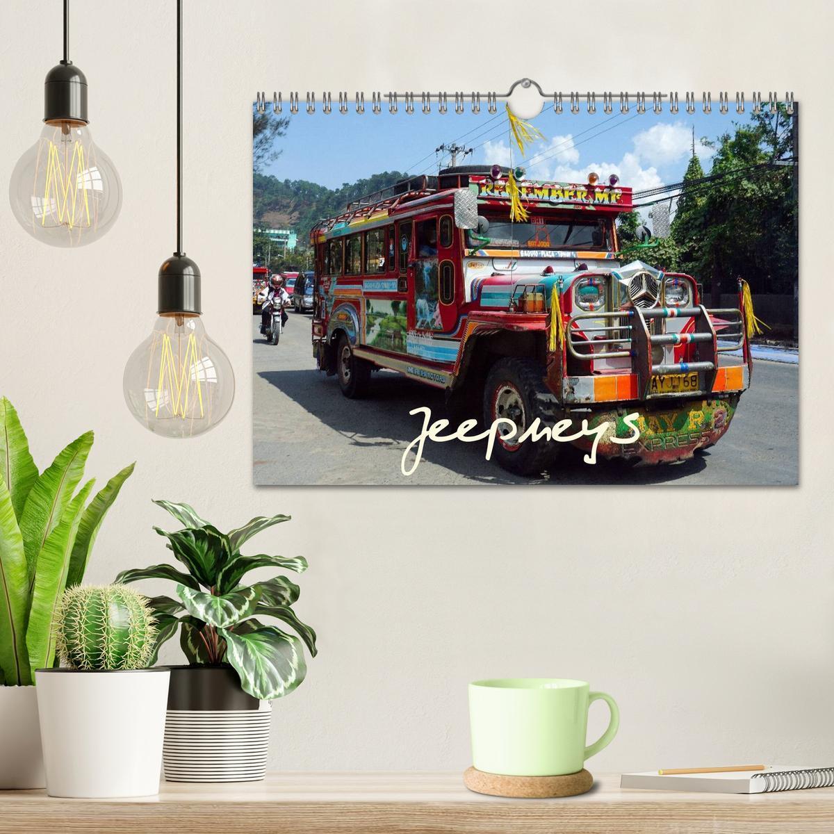 Bild: 9783435600502 | Jeepneys (Wandkalender 2025 DIN A4 quer), CALVENDO Monatskalender