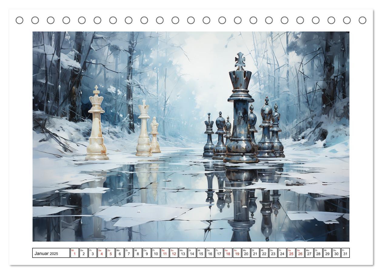 Bild: 9783383878503 | Schach Matt (Tischkalender 2025 DIN A5 quer), CALVENDO Monatskalender