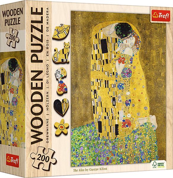 Cover: 5900511202472 | Holz Puzzle 200 - Der Kuss / Gustav Klimt | Spiel | Kartonage | 20247