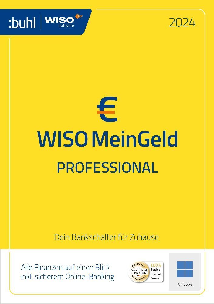 Cover: 4011282005160 | WISO Mein Geld Professional 2024, 1 CD-ROM | CD-ROM | Deutsch | 2023