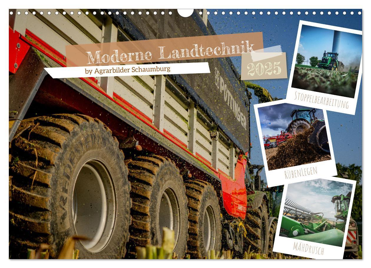 Cover: 9783457209660 | Moderne Landtechnik (Wandkalender 2025 DIN A3 quer), CALVENDO...