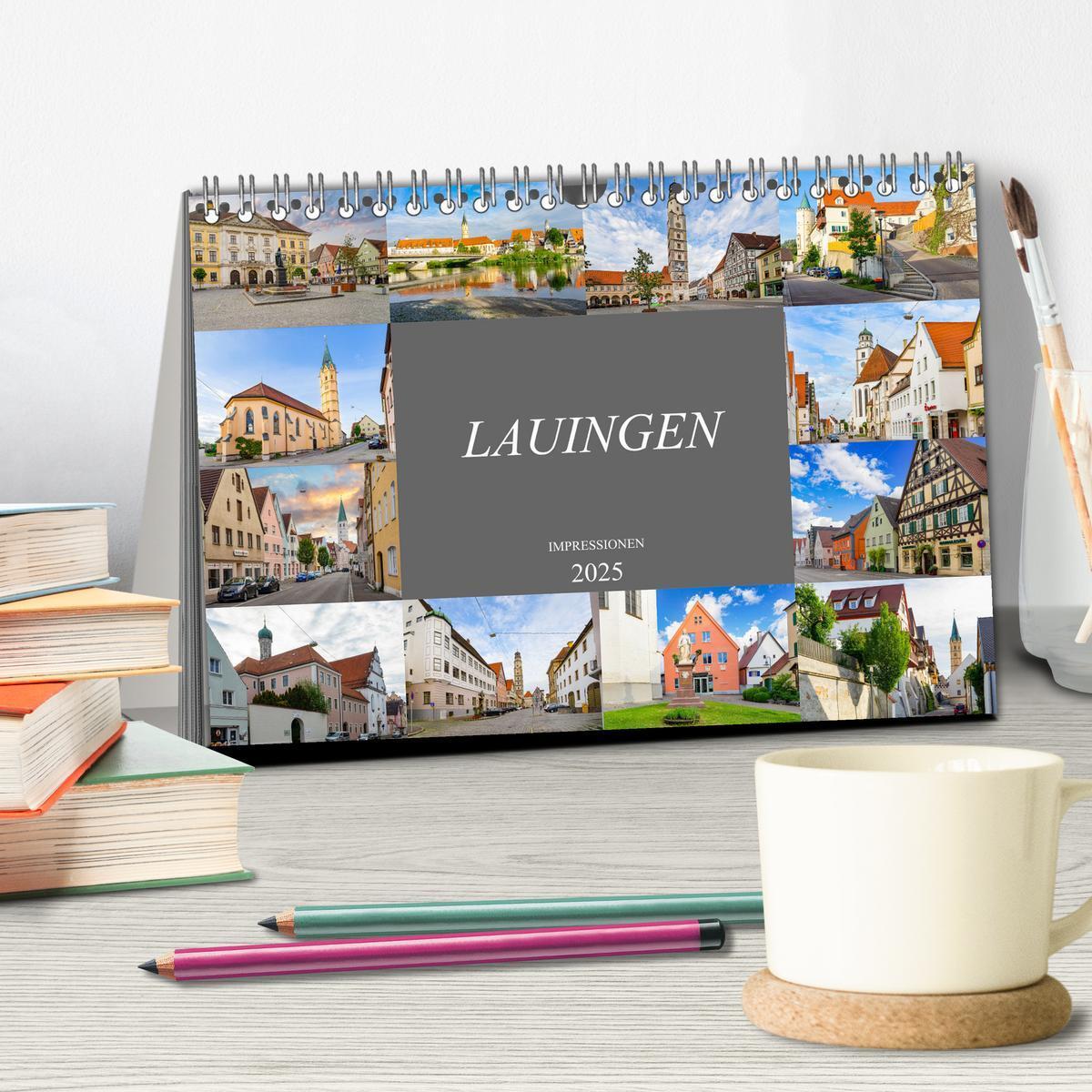 Bild: 9783435054220 | Lauingen Impressionen (Tischkalender 2025 DIN A5 quer), CALVENDO...