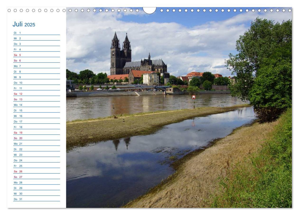 Bild: 9783435466092 | Magdeburg und Umgebung 2025 (Wandkalender 2025 DIN A3 quer),...