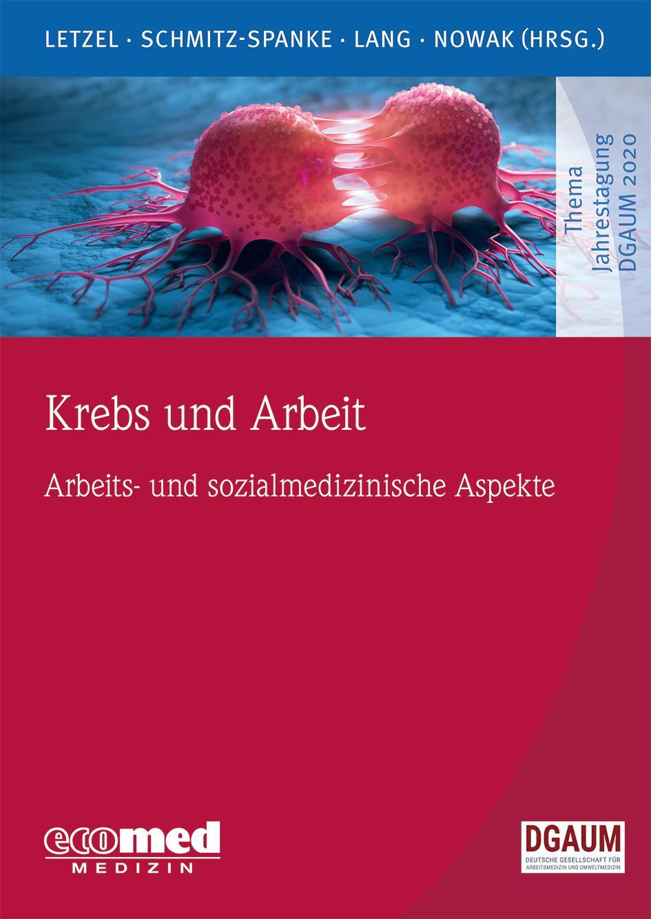 Cover: 9783609105413 | Krebs und Arbeit | Arbeits- und sozialmedizinische Aspekte | Buch