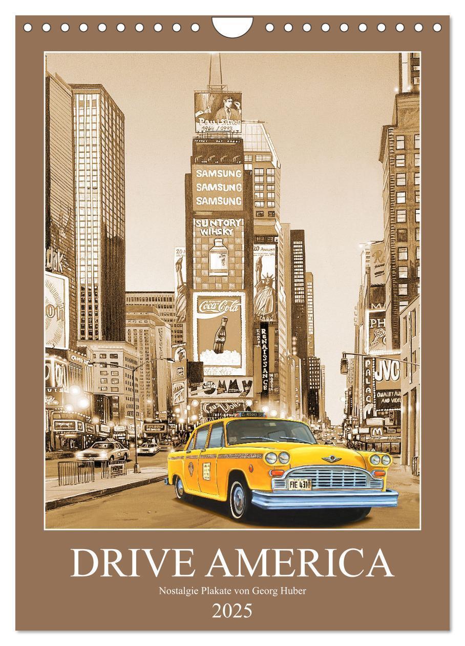 Cover: 9783435910298 | Drive America Plakate (Wandkalender 2025 DIN A4 hoch), CALVENDO...