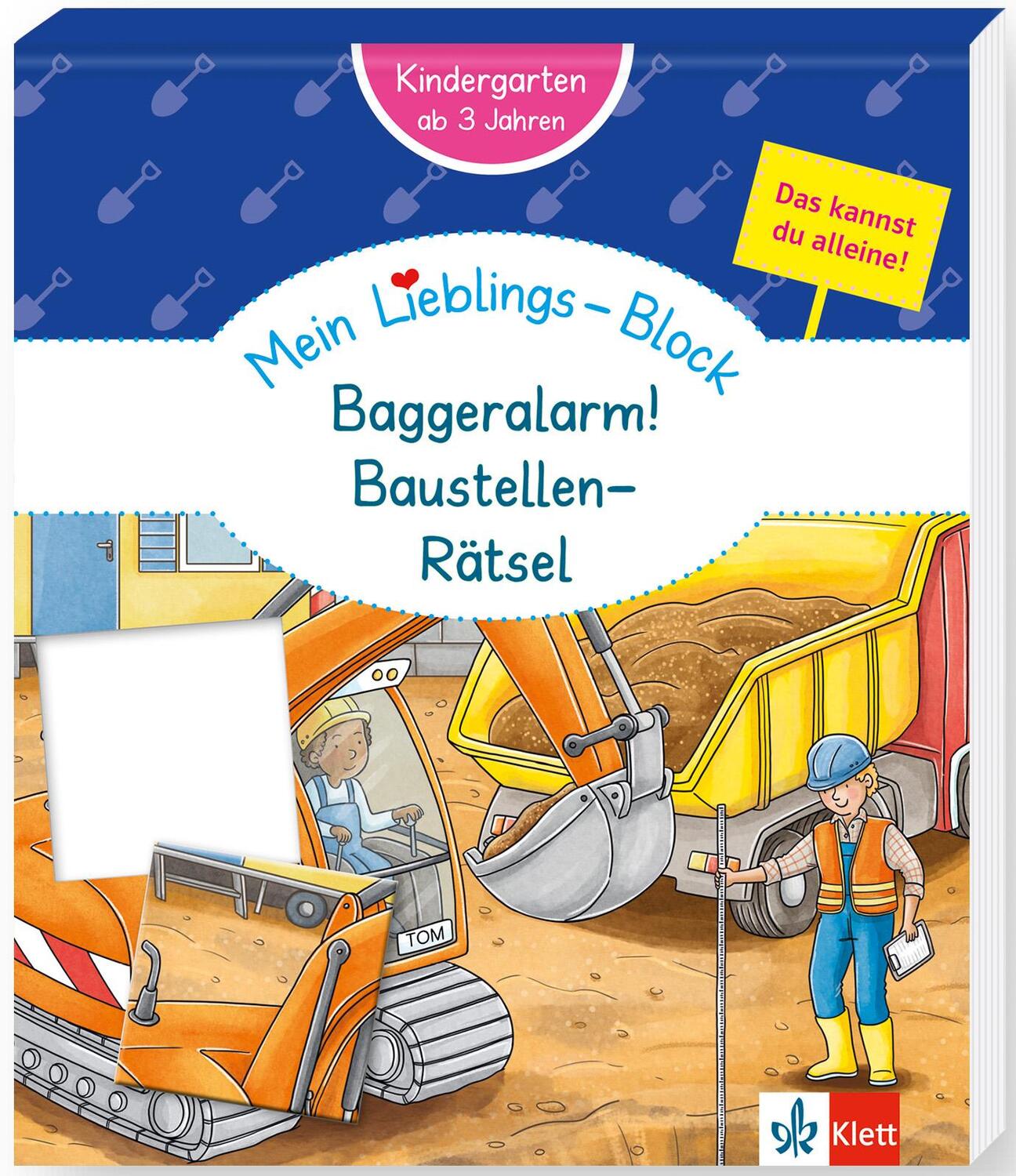 Cover: 9783129497319 | Klett Mein Lieblings-Block Baggeralarm! Baustellen-Rätsel | Buch