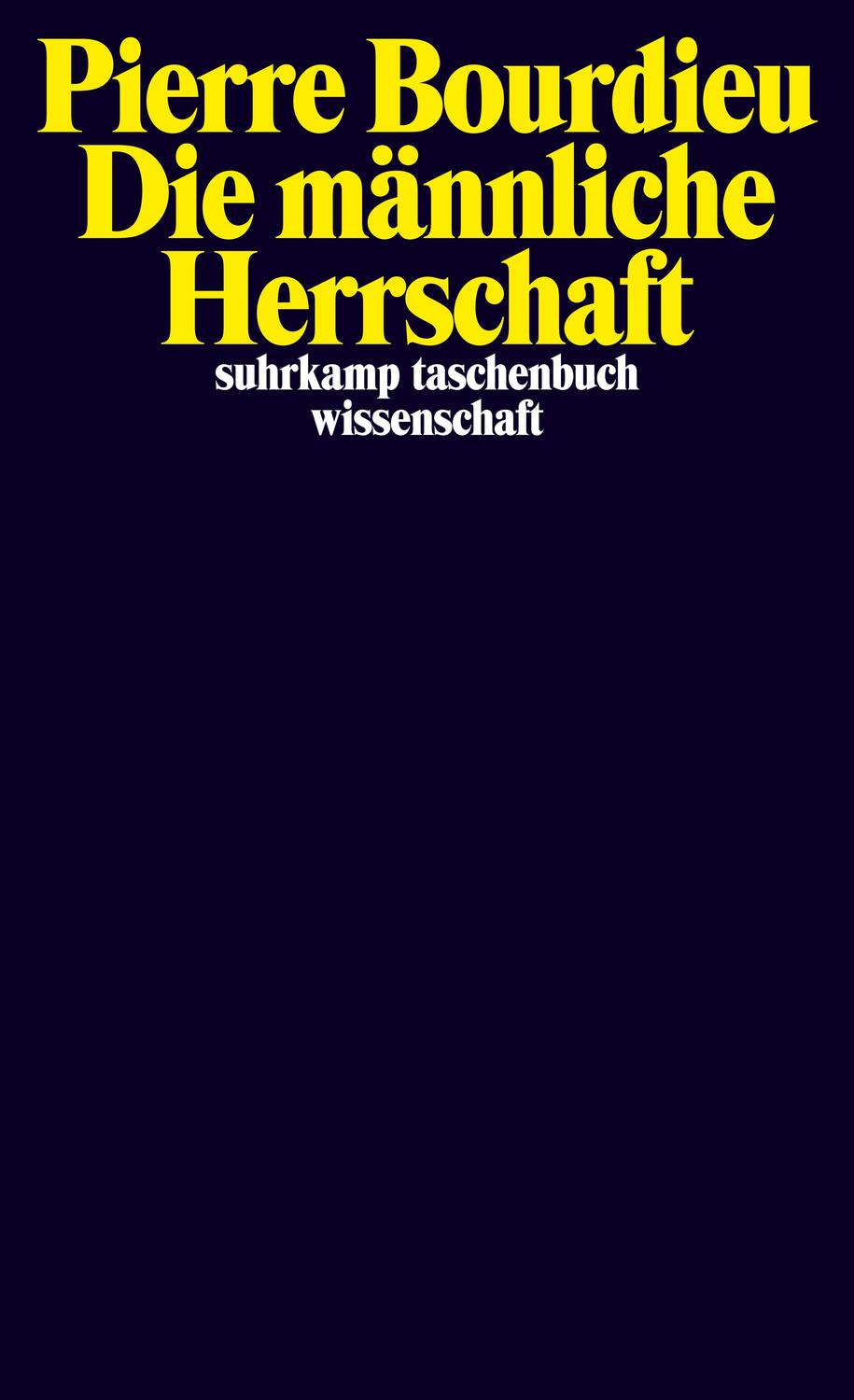 Cover: 9783518296318 | Die männliche Herrschaft | Pierre Bourdieu | Taschenbuch | Deutsch