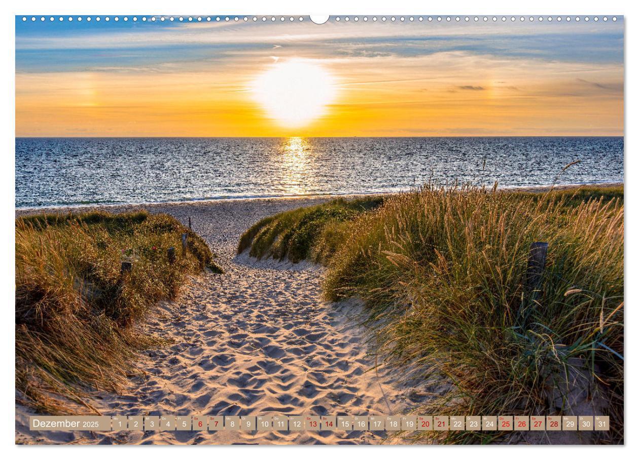 Bild: 9783383941603 | Sylt im Abendlicht (Wandkalender 2025 DIN A2 quer), CALVENDO...