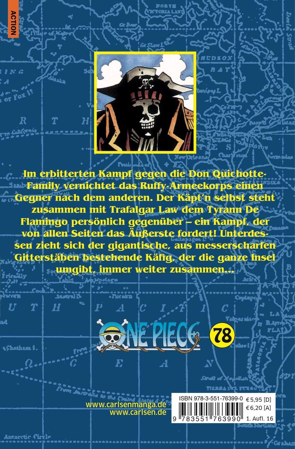 Rückseite: 9783551763990 | One Piece 78. Der Charismatiker des Bösen | Eiichiro Oda | Taschenbuch