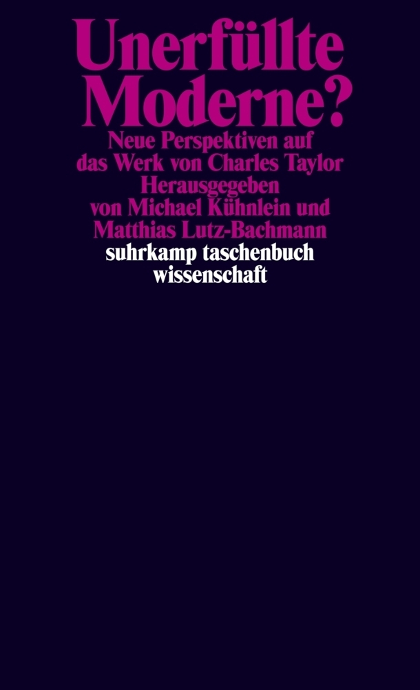 Cover: 9783518296189 | Unerfüllte Moderne? | Michael Kühnlein (u. a.) | Taschenbuch | 2011