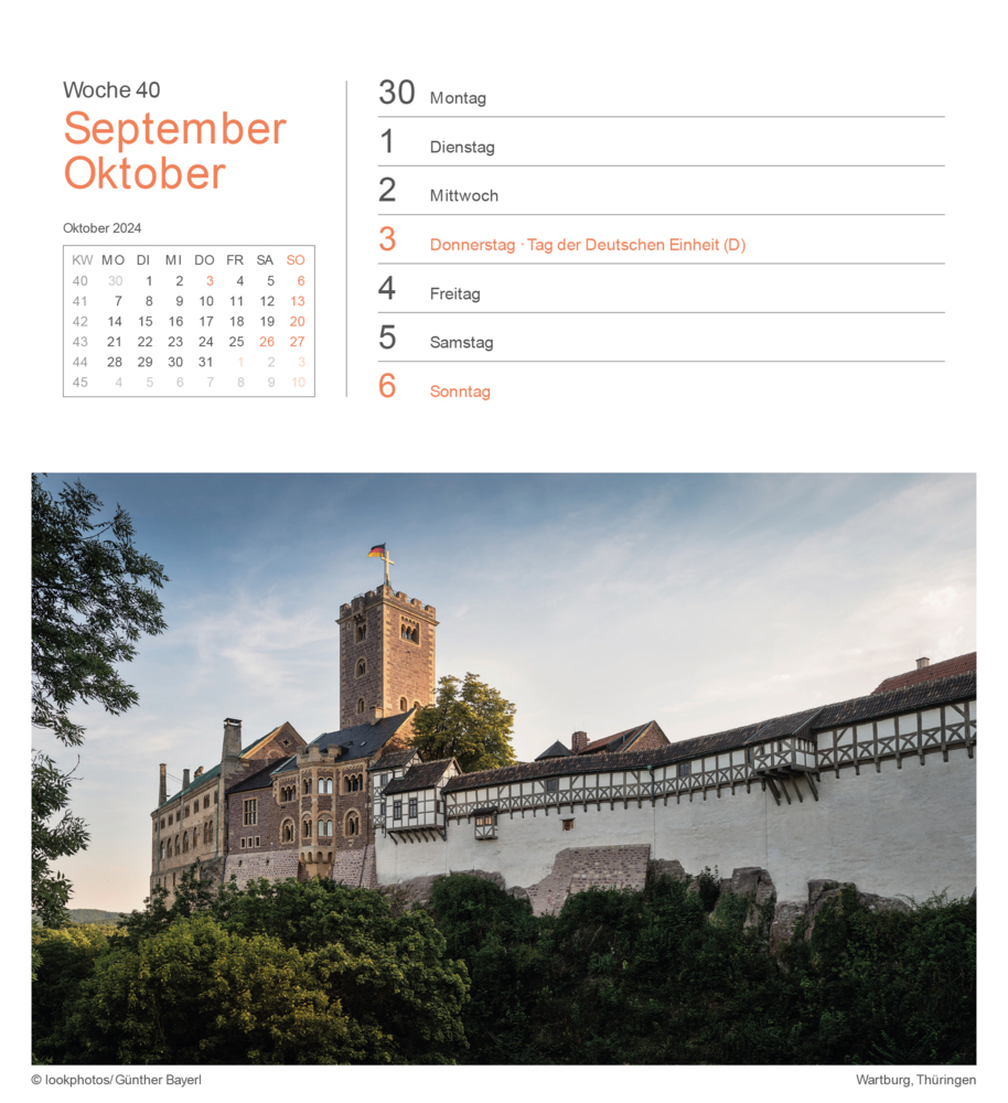 Bild: 9783965913042 | Deutschland - KUNTH Postkartenkalender 2024 | Kalender | 53 S. | 2024