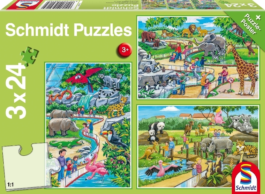 Cover: 4001504562182 | Ein Tag im Zoo (Kinderpuzzle) | Spiel | In Spielebox | 56218 | 2017