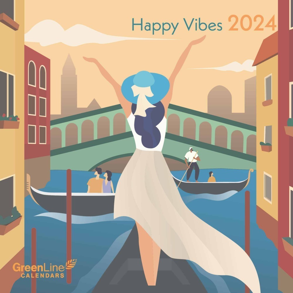 Cover: 4002725981516 | GreenLine Happy Vibes 2024 - Wand-Kalender - Broschüren-Kalender -...