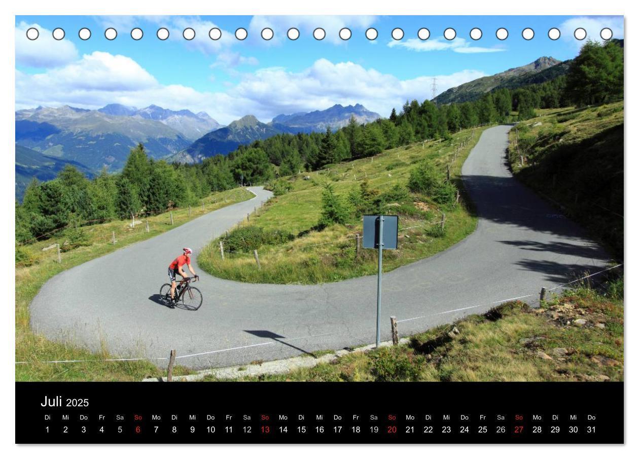 Bild: 9783435622993 | Alpenpässe auf dem Rennrad "Himmlische Serpentinen" (Tischkalender...