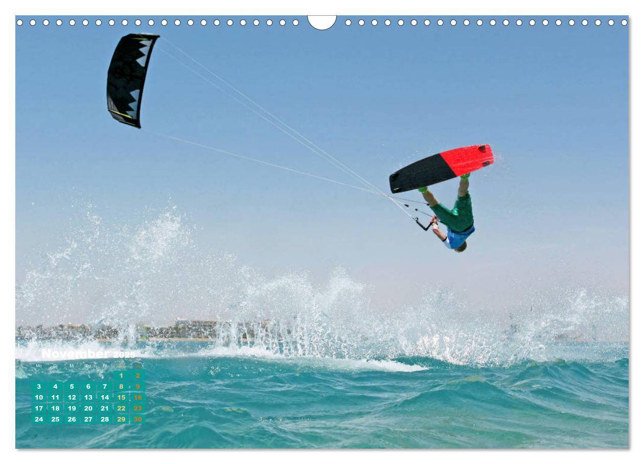 Bild: 9783457161319 | Kitesurfen: Mit Drachen am Meer (Wandkalender 2025 DIN A3 quer),...