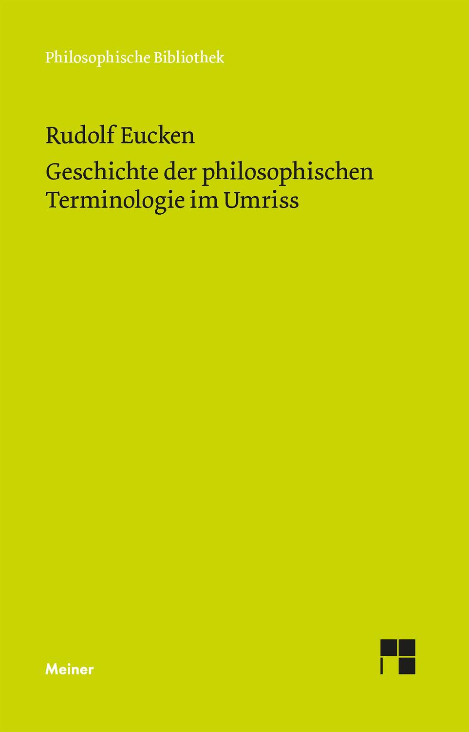 Cover: 9783787342730 | Geschichte der philosophischen Terminologie | Im Umriss dargestellt