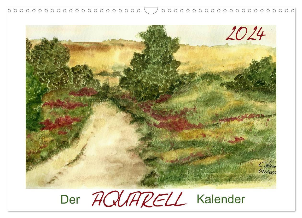 Cover: 9783383551727 | Der AQUARELL-Kalender (Wandkalender 2024 DIN A3 quer), CALVENDO...