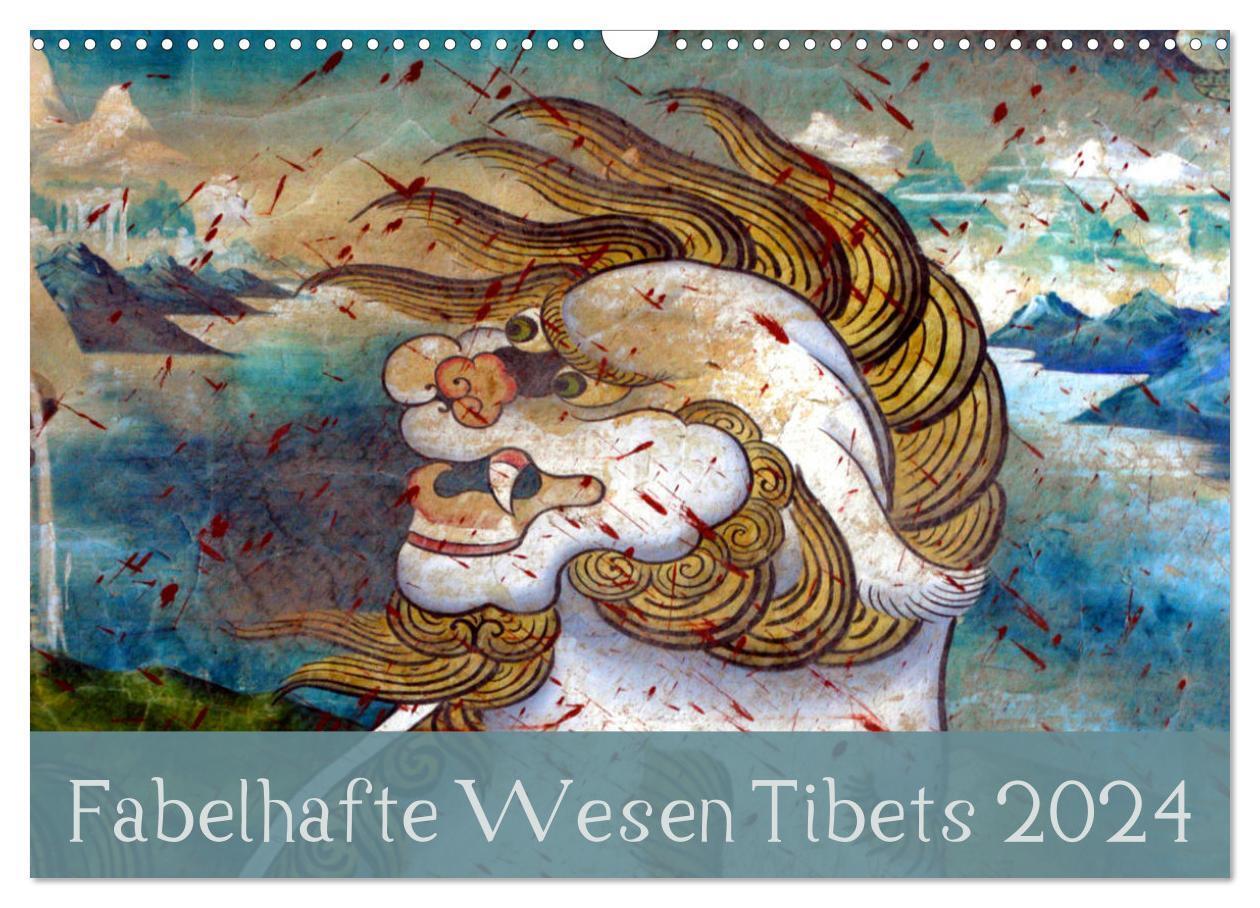 Cover: 9783675690929 | Fabelhafte Wesen Tibets 2024 (Wandkalender 2024 DIN A3 quer),...