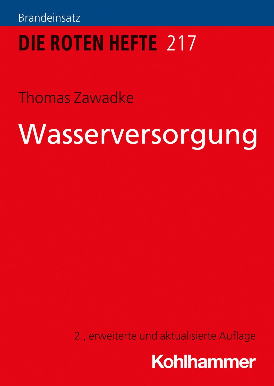 Cover: 9783170373426 | Wasserversorgung | Thomas Zawadke | Taschenbuch | Deutsch | 2020