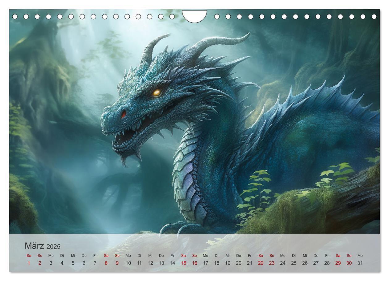 Bild: 9783383835506 | Im Land der schönen Drachen (Wandkalender 2025 DIN A4 quer),...