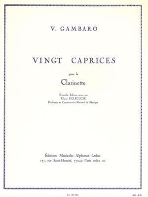 Cover: 9790046209420 | 20 Caprices | Gambaro | Buch | Französisch | 2023 | Hal Leonard