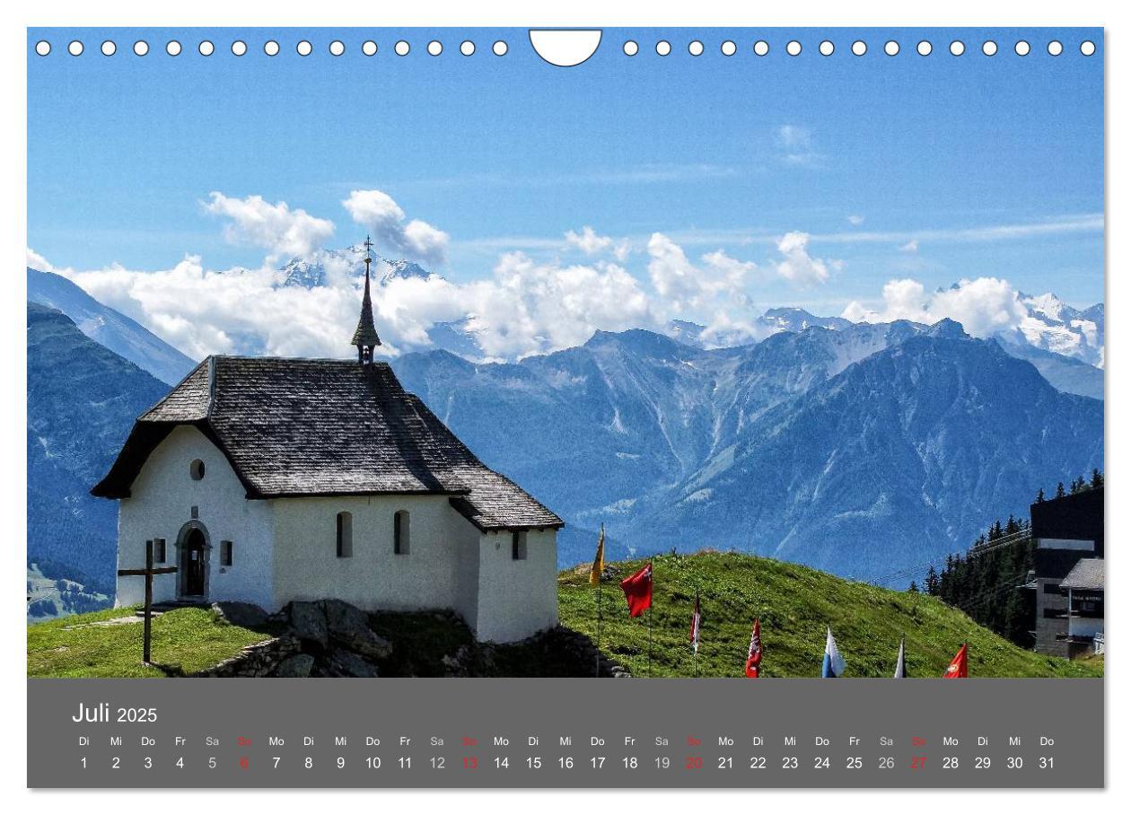 Bild: 9783435611812 | Wallis. Perle der Schweiz (Wandkalender 2025 DIN A4 quer), CALVENDO...