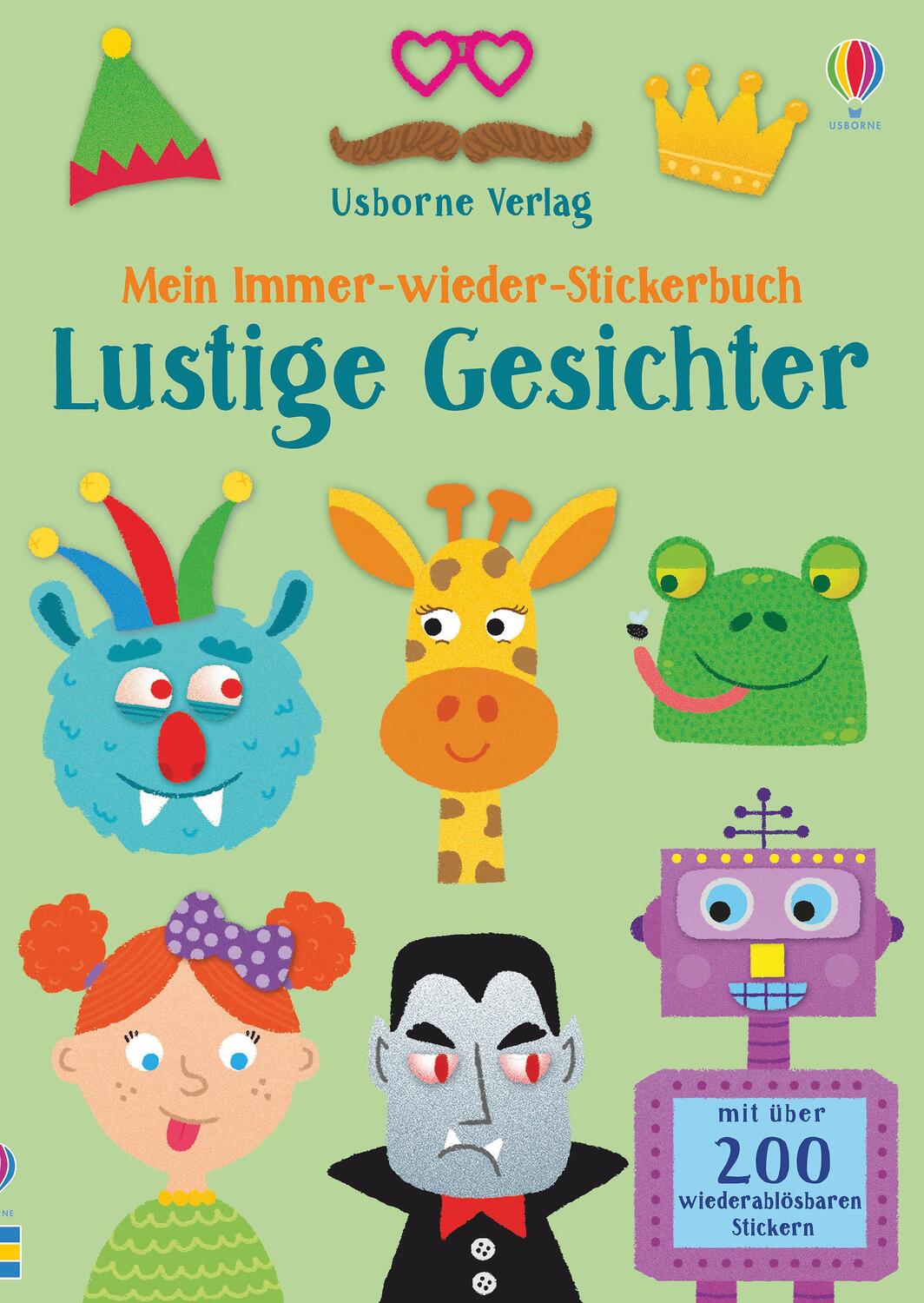 Cover: 9781789413793 | Mein Immer-wieder-Stickerbuch: Lustige Gesichter | Sam Smith | Buch
