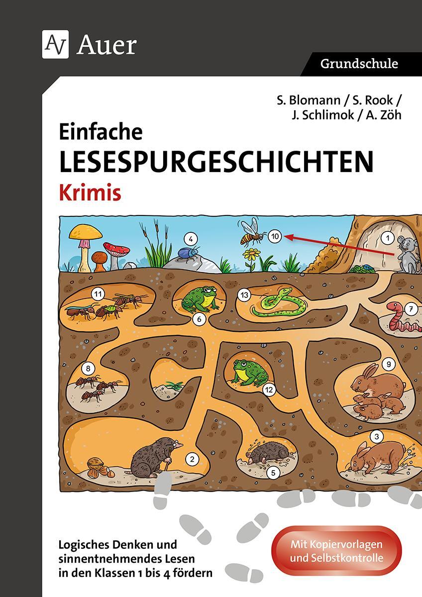 Cover: 9783403086048 | Einfache Lesespurgeschichten Krimis | S. Blomann (u. a.) | Broschüre