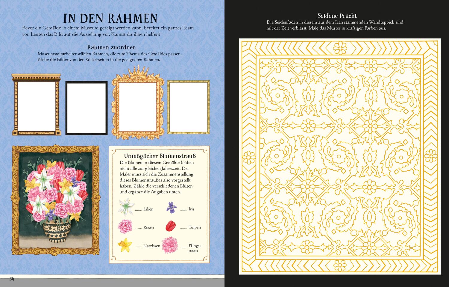 Bild: 9781789418019 | Ein Tag im Museum - Das Mitmachbuch | Malen, Rätseln, Stickern | Buch