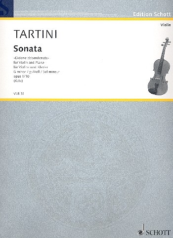 Cover: 9790001102742 | Sonate G | Giuseppe Tartini | Buch | 1985 | Schott Music