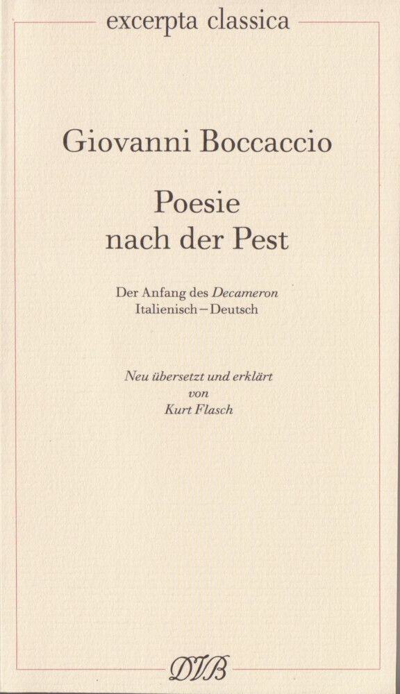 Cover: 9783871620270 | Poesie nach der Pest. Der Anfang des Decameron. Ital. /Dt. / Poesie...