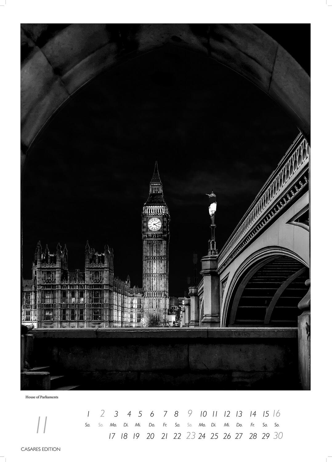 Bild: 9781835241820 | London schwarz-weiss 2025 L 59x42cm | Kalender | 14 S. | Deutsch