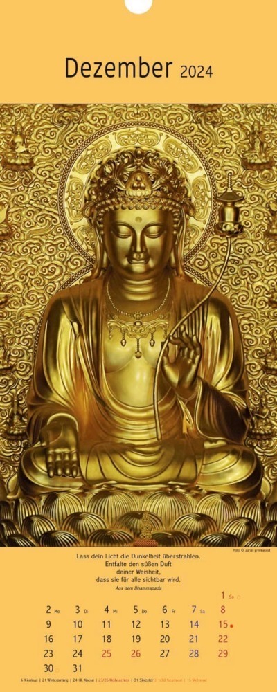 Bild: 9783948276270 | Buddhas 2024 | Kalender | 14 S. | Deutsch | 2024 | Vision Creativ