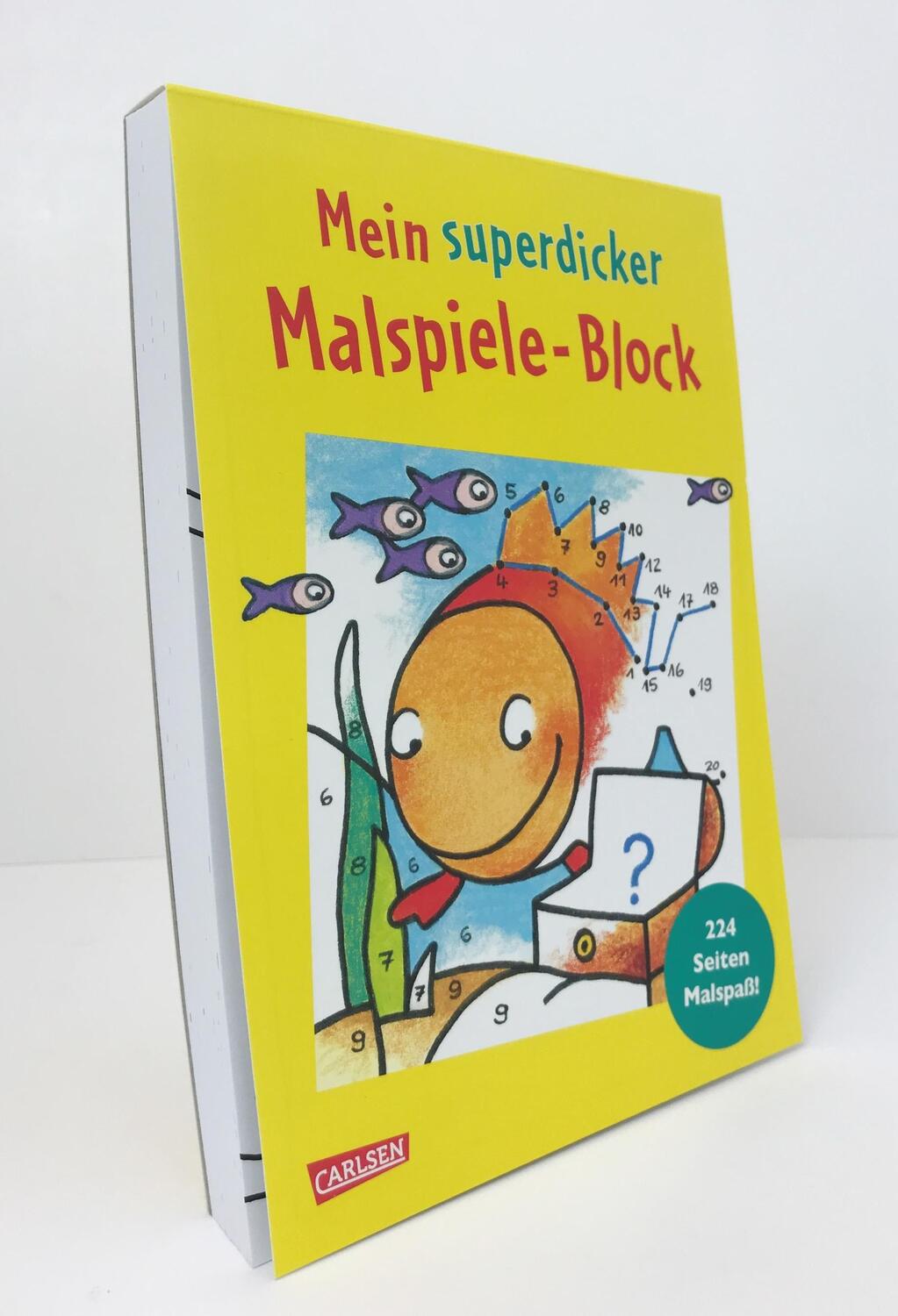 Bild: 9783551181190 | Mein superdicker Malspiele-Block | Taschenbuch | Softcover-Block