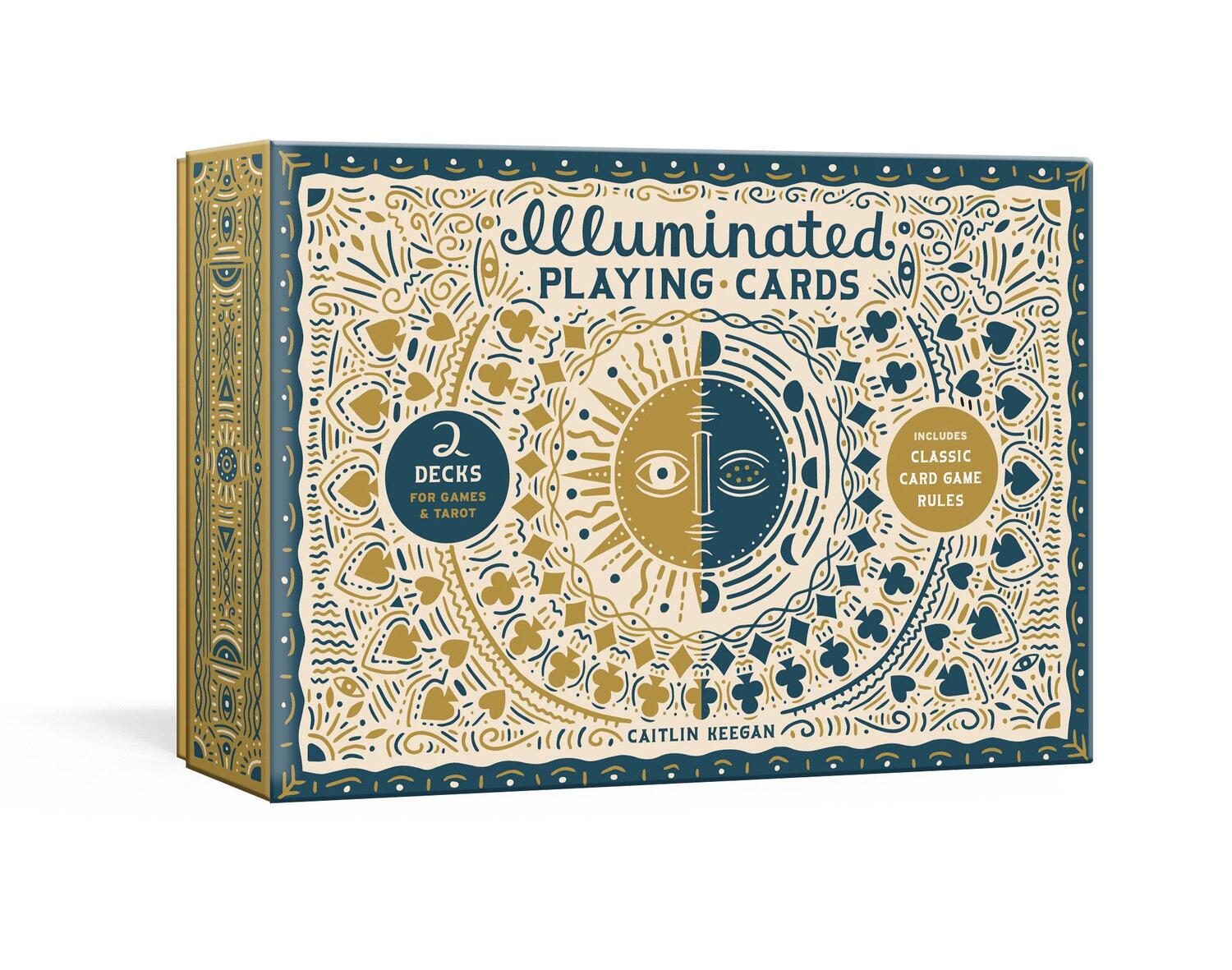 Cover: 9780525574781 | Illuminated Playing Cards | Two Decks for Games and Tarot | Keegan