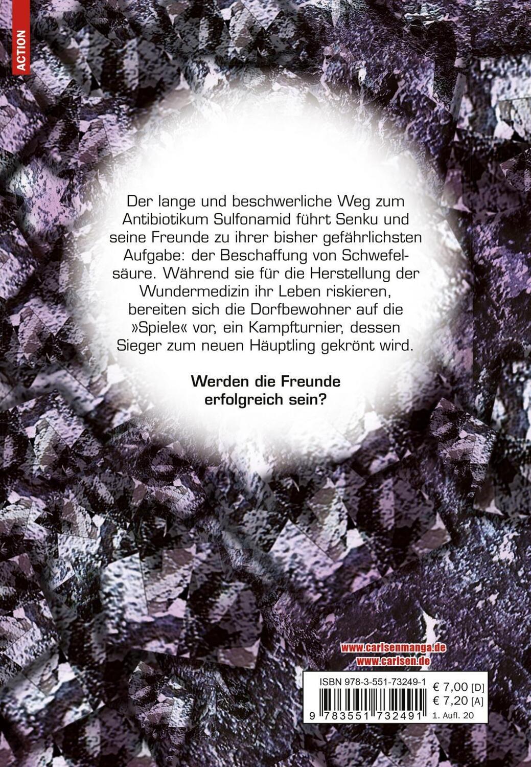 Rückseite: 9783551732491 | Dr. Stone 4 | Verrückte Abenteuer, Action und Wissenschaft! | Buch