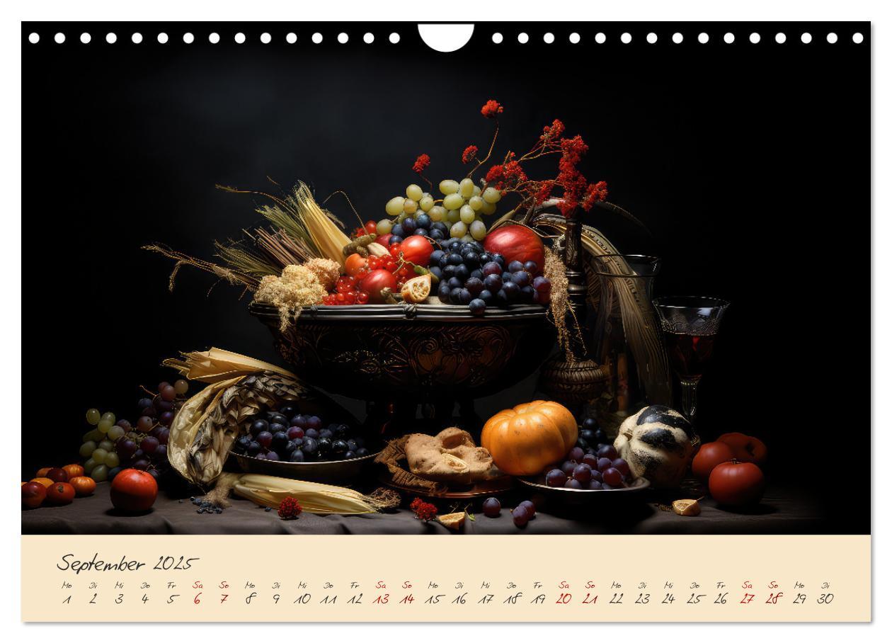 Bild: 9783383857607 | Gothic Food (Wandkalender 2025 DIN A4 quer), CALVENDO Monatskalender