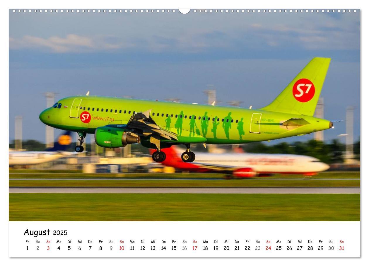 Bild: 9783435686803 | Airliner in München / 2025 (Wandkalender 2025 DIN A2 quer),...