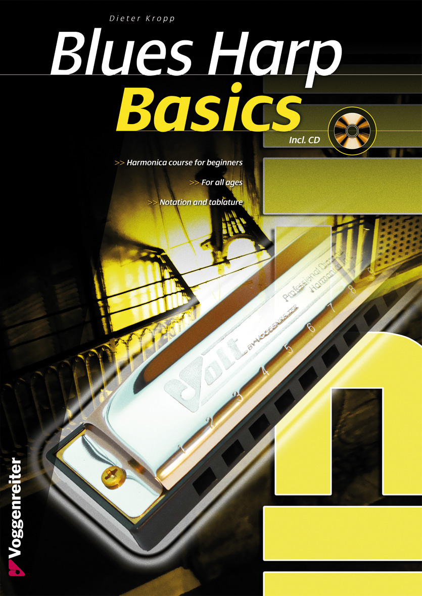 Cover: 9783802408571 | Basics Blues Harp | Harmonica course for beginners | Dieter Kropp